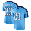T.Titans #23 Kevin Winston Jr. Player Light Blue Limited Color Rush Home Game Ddoa Stitched Jerseys