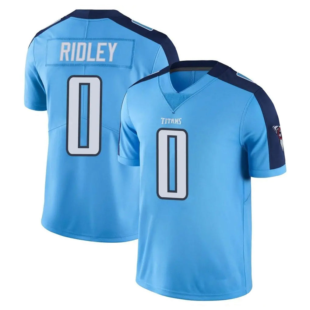 T.Titans #0 Calvin Ridley Player Light Blue Limited Color Rush Home Game Ddoa Stitched Jerseys