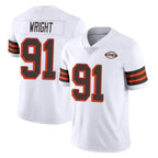 C.Browns #91 Alex Wright Player White Limited  Vapor 1946 Collection Alternate Game Ddoa Stitched Jerseys