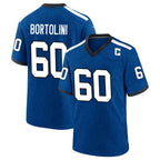 IN.Colts #60 Tanor Bortolini Player Royal Alternate Indiana Nights Home Game Ddoa Stitched Jerseys
