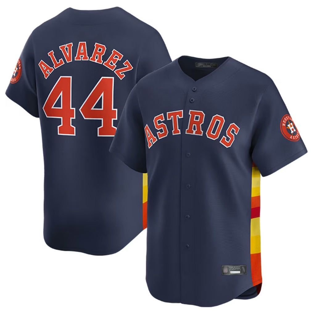 H.Astros #44 Yordan Alvarez Player Navy Home Limited Ddoa Stitched Jerseys