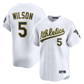 Athletics #5 Jacob Wilson Player White Limited Home Game Ddoa Stitched Jerseys