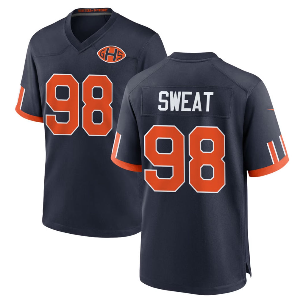 C.Bears #98 Montez Sweat Player Navy 2026 Rivalries Collection Home Game Ddoa Stitched Jerseys