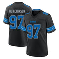 D.Lions #97 Aidan Hutchinson Player Black Alternate Home Game Ddoa Stitched Jerseys