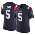 NE.Patriots #5 Dre'Mont Jones Player Navy Limited Vapor F.U.S.E. Home Game Ddoa Stitched Jerseys