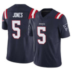 NE.Patriots #5 Dre'Mont Jones Player Navy Limited Vapor F.U.S.E. Home Game Ddoa Stitched Jerseys
