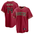 A.Diamondbacks #14 Gabriel Moreno Player Red Home Game Ddoa Stitched Jerseys