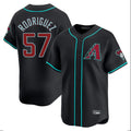 A.Diamondbacks #57 Eduardo Rodriguez Player Black Limited Home Game Ddoa Stitched Jerseys