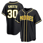 S.Diego Padres #30 Gavin Sheets Player Black 2026 Fashion Home Ddoa Stitched Jerseys