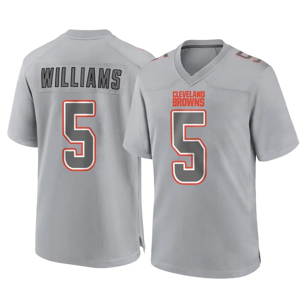 C.Browns #5 Quincy Williams Player Gray Atmosphere Fashion Game Ddoa Stitched Jerseys