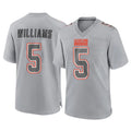 C.Browns #5 Quincy Williams Player Gray Atmosphere Fashion Game Ddoa Stitched Jerseys