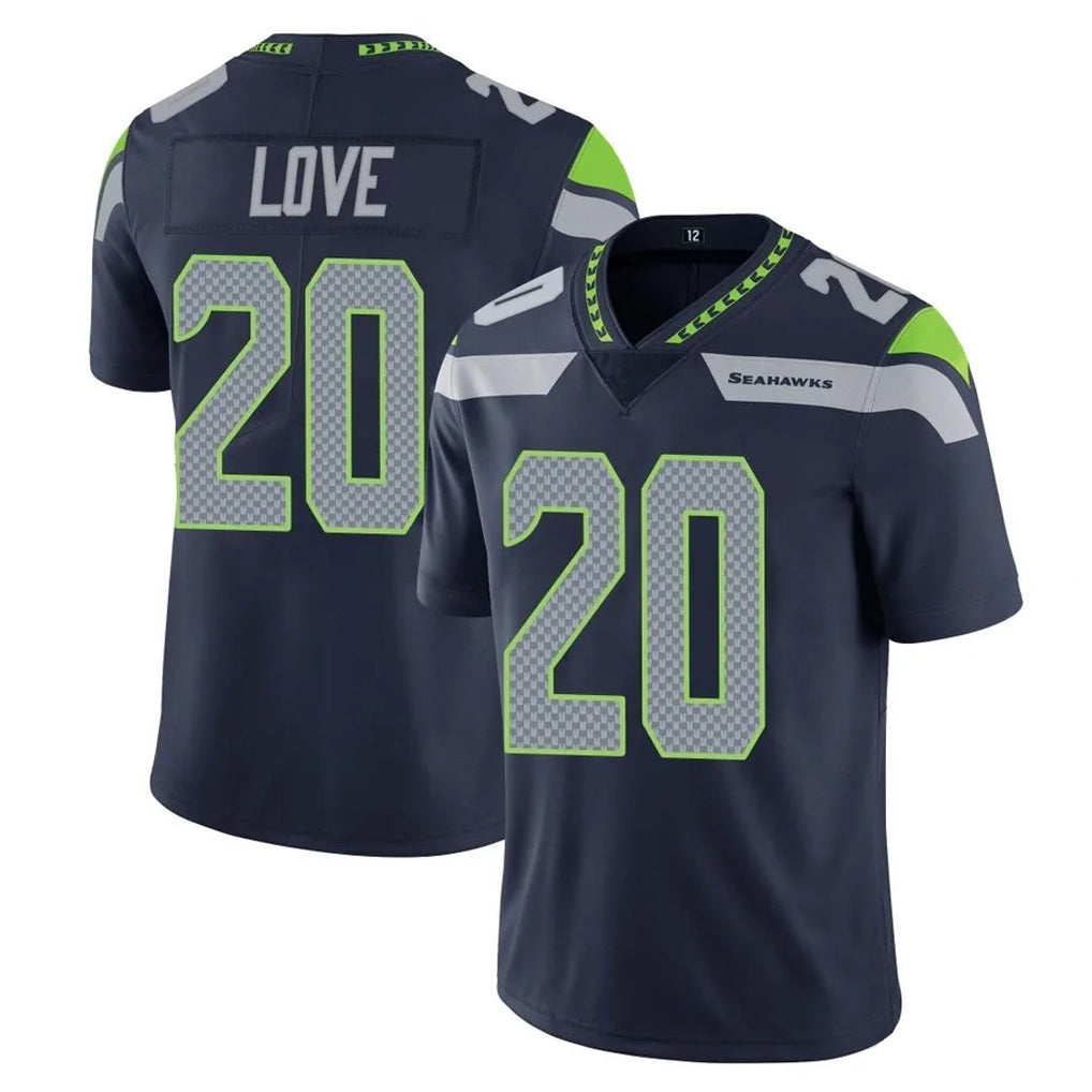 S.Seahawks #20 Julian Love Player Navy Limited Vapor Untouchable Home Game Ddoa Stitched Jerseys