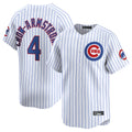 C.Cubs #4 Pete Crow-Armstrong Player White Limited Home Game Ddoa Stitched Jerseys