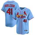 St. Louis Cardinals #41 Alec Burlesona Player Light Blue Home Limited Ddoa Stitched Jerseys