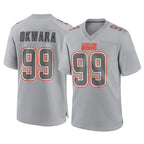 C.Browns #99 Julian Okwara Player Gray Atmosphere Fashion Game Ddoa Stitched Jerseys