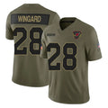 A.Cardinals #28 Andrew Wingard Player Olive 2025 Salute To Service Limited Home Game Ddoa Stitched Jerseys