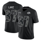 LA.Rams #37 Quentin Lake Player Black Limited 2026 Salute to Service Home Game Ddoa Stitched Jerseys
