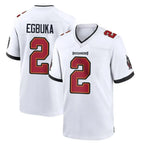 TB.Buccaneers #2 Emeka Egbuka Player White Home Game Ddoa Stitched Jerseys