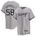 C.White Sox #58 Seranthony Dom¨ªnguez Player Gray Home Game Ddoa Stitched Jerseys