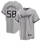 C.White Sox #58 Seranthony Dom¨ªnguez Player Gray Home Game Ddoa Stitched Jerseys