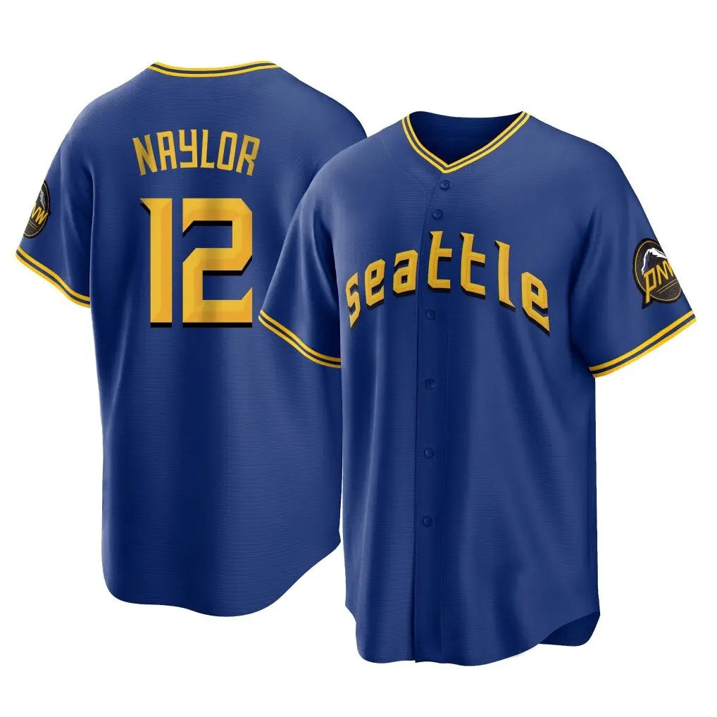 S.Mariners #12 Josh Naylor Player Royal City Connect Home Game Ddoa Stitched Jerseys