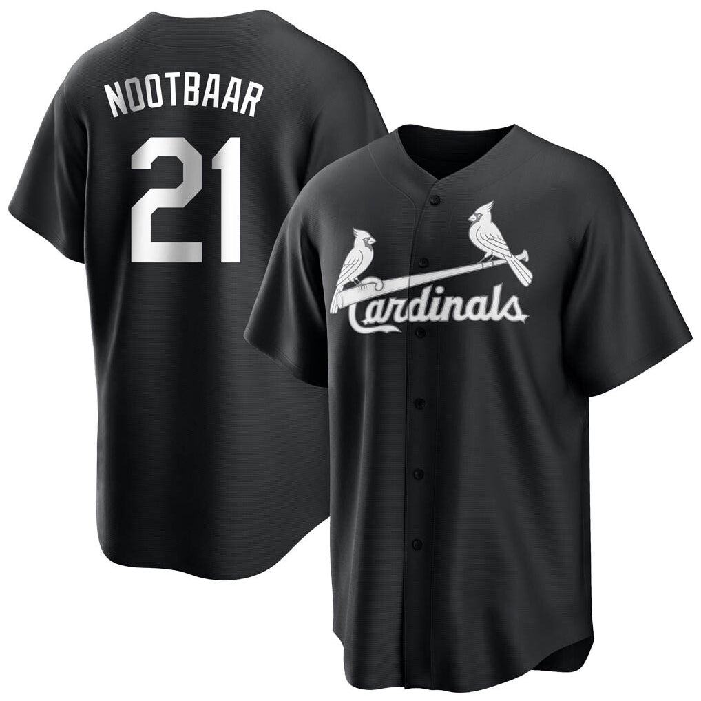 St. Louis Cardinals #21 Lars Nootbaar Player Black City Connect Home Limited Ddoa Stitched Jerseys