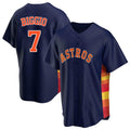 H.Astros #7 Craig Biggio Player Navy Home Game Ddoa Stitched Jerseys