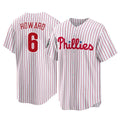 P.Phillies #6 Ryan Howard Player White Home Game Ddoa Stitched Jerseys