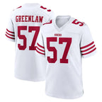 SF.49ers #57 Dre Greenlaw Player White Game Home Ddoa Stitched Jerseys
