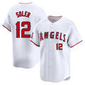 LA.Angels #12 Jorge Soler Player White Limited Home Ddoa Stitched Jerseys