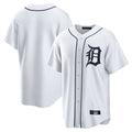 D.Tigers ## Tigers Blank Player White Home Game Ddoa Stitched Jerseys