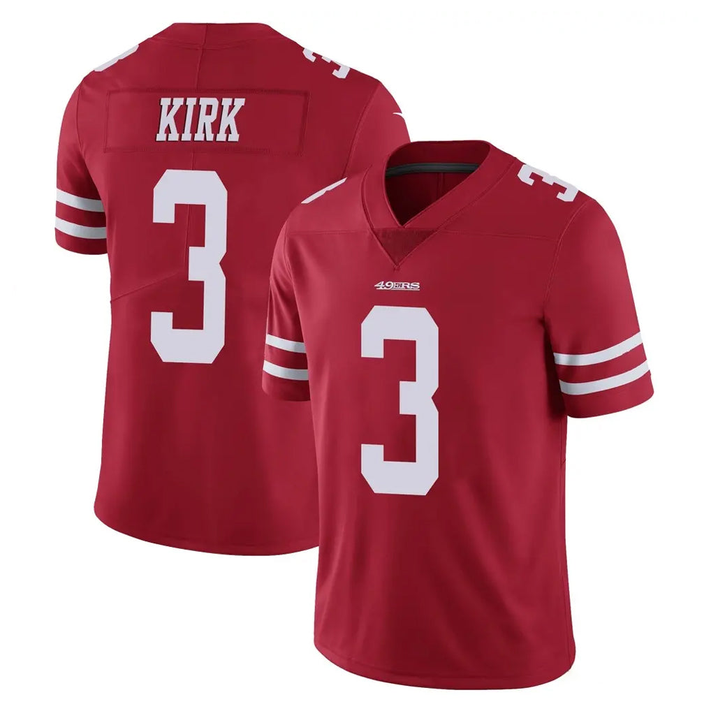 SF.49ers #3 Christian Kirk Player Red Limited Vapor Untouchable Home Game Ddoa Stitched Jerseys