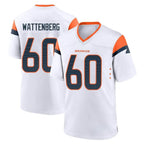 D.Broncos #60 Luke Wattenberg Player White Home Game Ddoa Stitched Jerseys