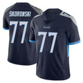T.Titans #77 Peter Skoronski Player Navy Limited Vapor Untouchable Home Game Ddoa Stitched Jerseys