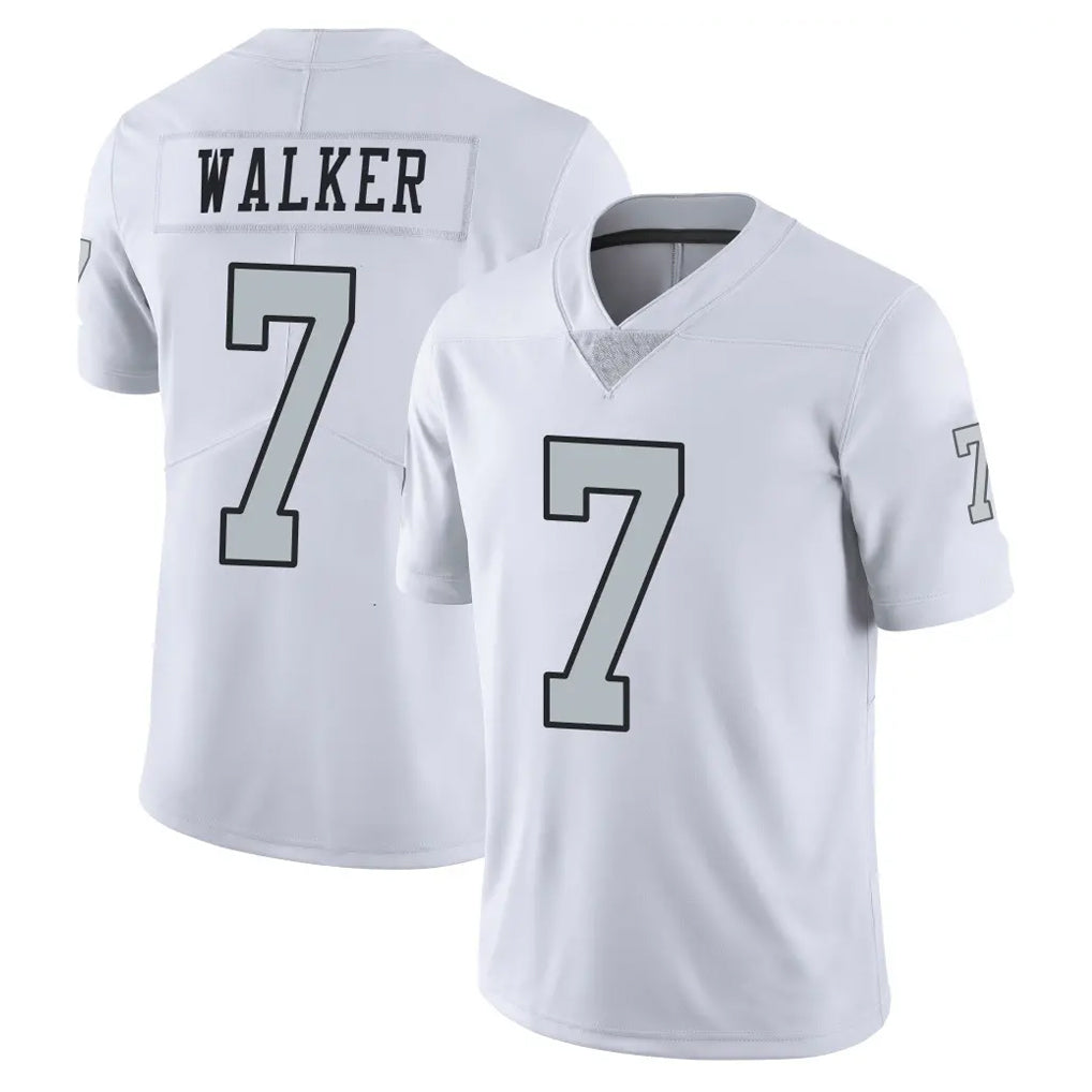 LV.Raiders #7 Quay Walker Player White Limited Color Rush Home Game Ddoa Stitched Jerseys