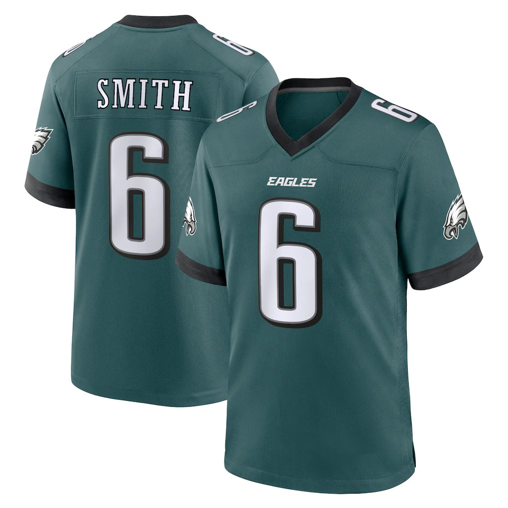 P.Eagles #6 DeVonta Smith Player Green Home Game Ddoa Stitched Jerseys