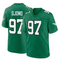 P.Eagles #97 Moro Ojomo Player Green Kelly Alternate Home Game Ddoa Stitched Jerseys
