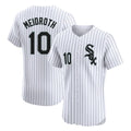 C.White Sox #10 Chase Meidroth Player White Stripe Limited Elite Home Ddoa Stitched Jerseys