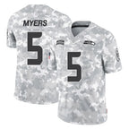 S.Seahawks #5 Jason Myers Player Arctic Camo Limited Salute To Service Home Game Ddoa Stitched Jerseys
