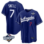 LA.Dodgers #7 Blake Snell Player Royal Game World Series Home Ddoa Stitched Jerseys