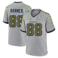 S.Seahawks #88 AJ Barner Player Grey 2025 Rivalries Collection Home Game Ddoa Stitched Jerseys