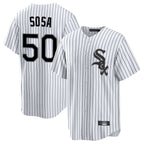 C.White Sox #50 Lenyn Sosa Player White Stripe Home Game Ddoa Stitched Jerseys