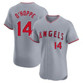 LA.Angels #14 Logan O'Hoppe Player Gray Home Limited Elite Ddoa Stitched Jerseys