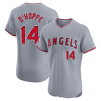 LA.Angels #14 Logan O'Hoppe Player Gray Home Limited Elite Ddoa Stitched Jerseys