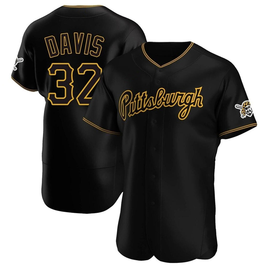 P.Pirates #32 Henry Davis Player Black Home Limited Elite Ddoa Stitched Jerseys