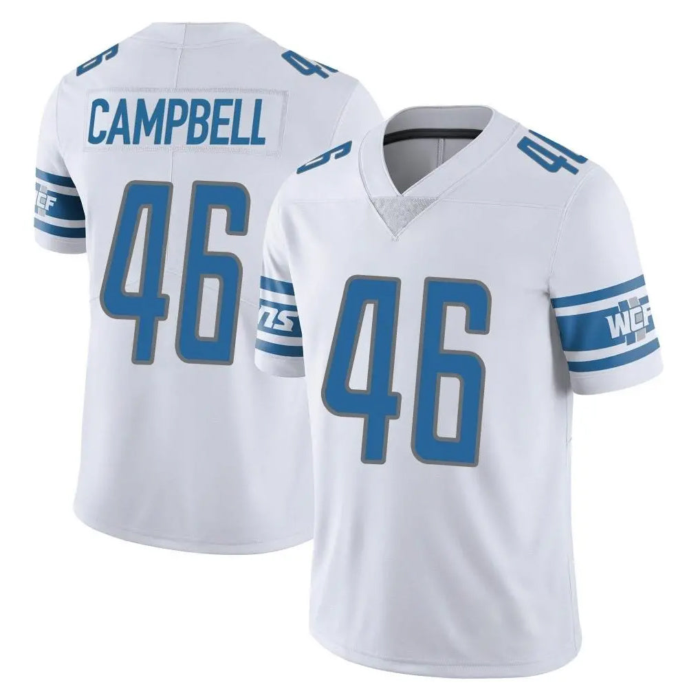 D.Lions #46 Jack Campbell Player White Limited Vapor Untouchable Home Game Ddoa Stitched Jerseys