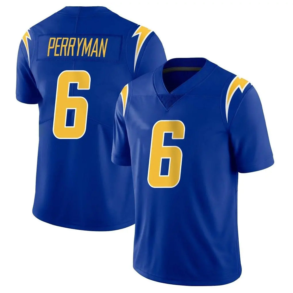 LA.Chargers #6 Denzel Perryman Player Royal Limited Vapor Home Game Ddoa Stitched Jerseys
