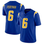 LA.Chargers #6 Denzel Perryman Player Royal Limited Vapor Home Game Ddoa Stitched Jerseys