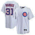C.Cubs #31 Greg Maddux Player White Game Home Ddoa Stitched Jerseys