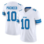 D.Lions #10 Isiah Pacheco Player White Limited Vapor F.U.S.E. Alternate Home Game Ddoa Stitched Jerseys